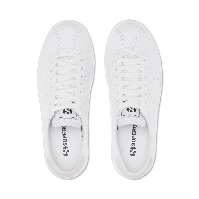 SUPERGA - 2843 CLUB S COMFORT LEATHER - TOTAL WHITE