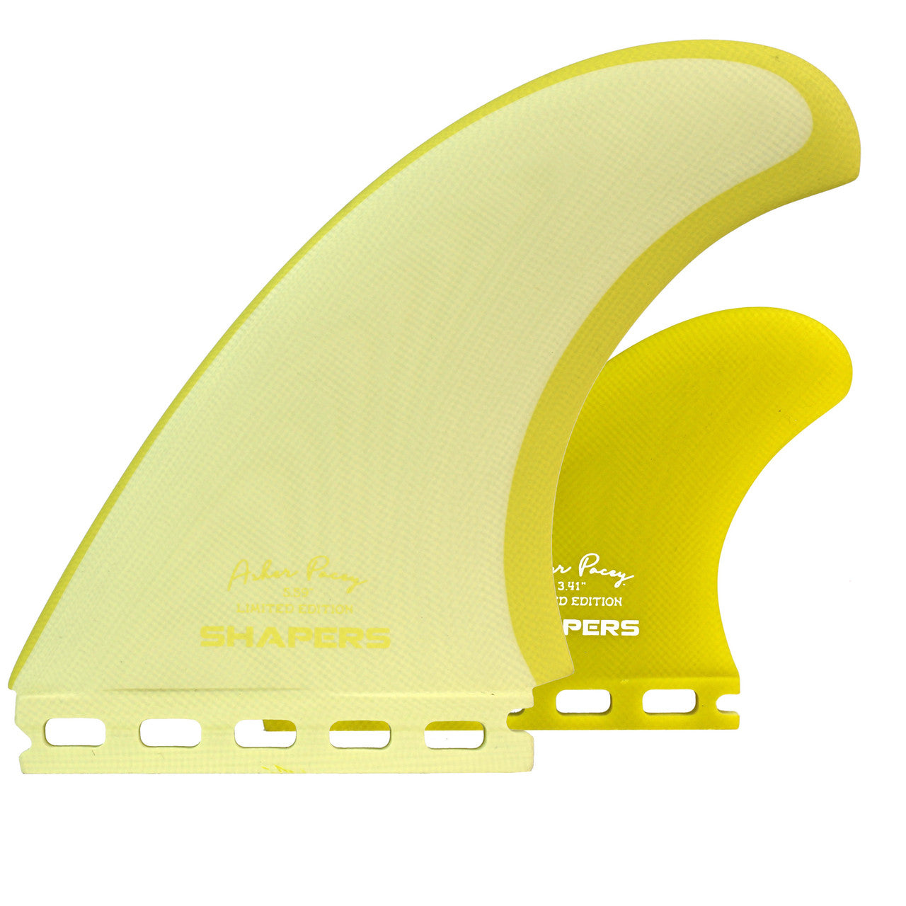 FUTURES Asher Pacey 5.59" Twin Fin Set - Lemon Sorbet