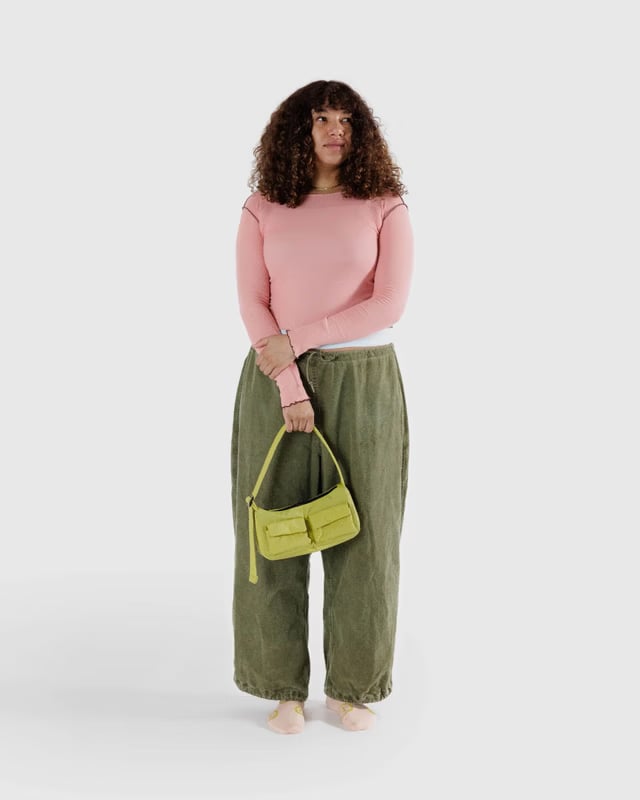 BAGGU - Cargo Shoulder Bag - LEMONGRASS