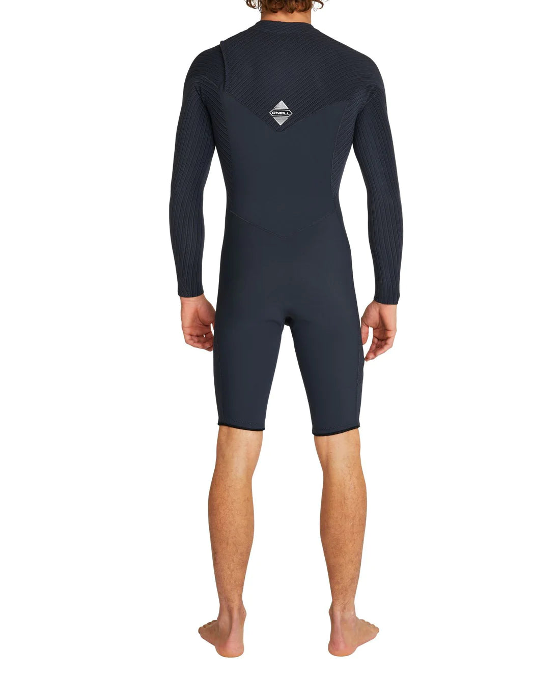 O'NEILL - Hyperfreak 2mm Long Sleeve Springsuit Chest Zip Wetsuit - Black/Black