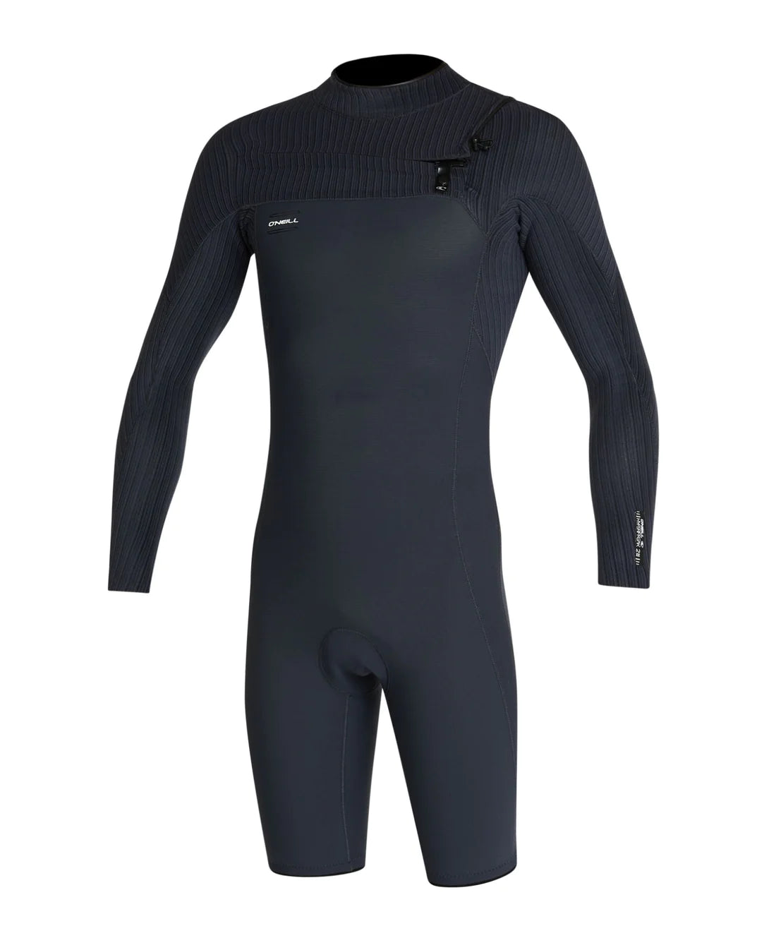 O'NEILL - Hyperfreak 2mm Long Sleeve Springsuit Chest Zip Wetsuit - Black/Black