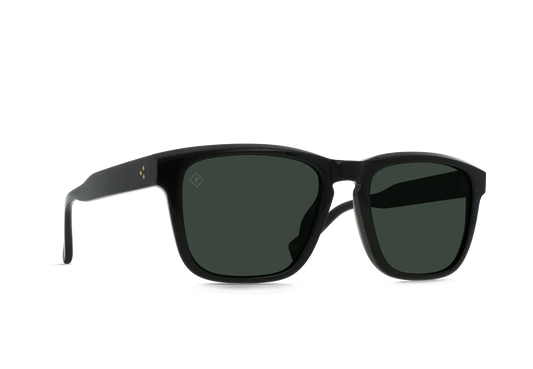 RAEN  LUMIS RECYCLED BLACK / GREEN POLARIZED Sunglasses