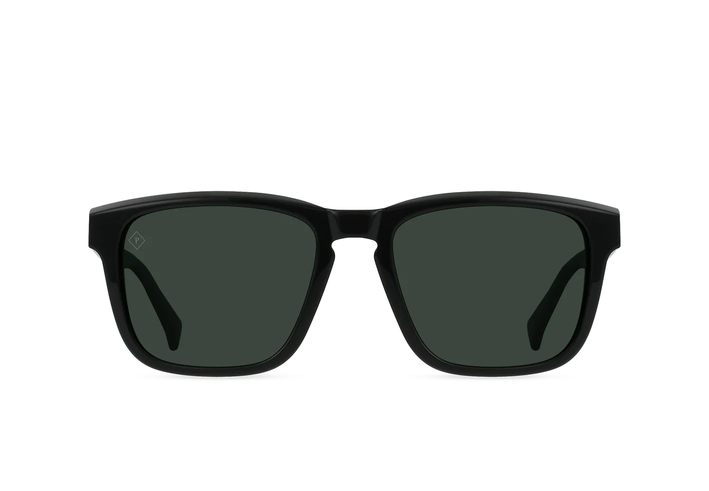 RAEN  LUMIS RECYCLED BLACK / GREEN POLARIZED Sunglasses