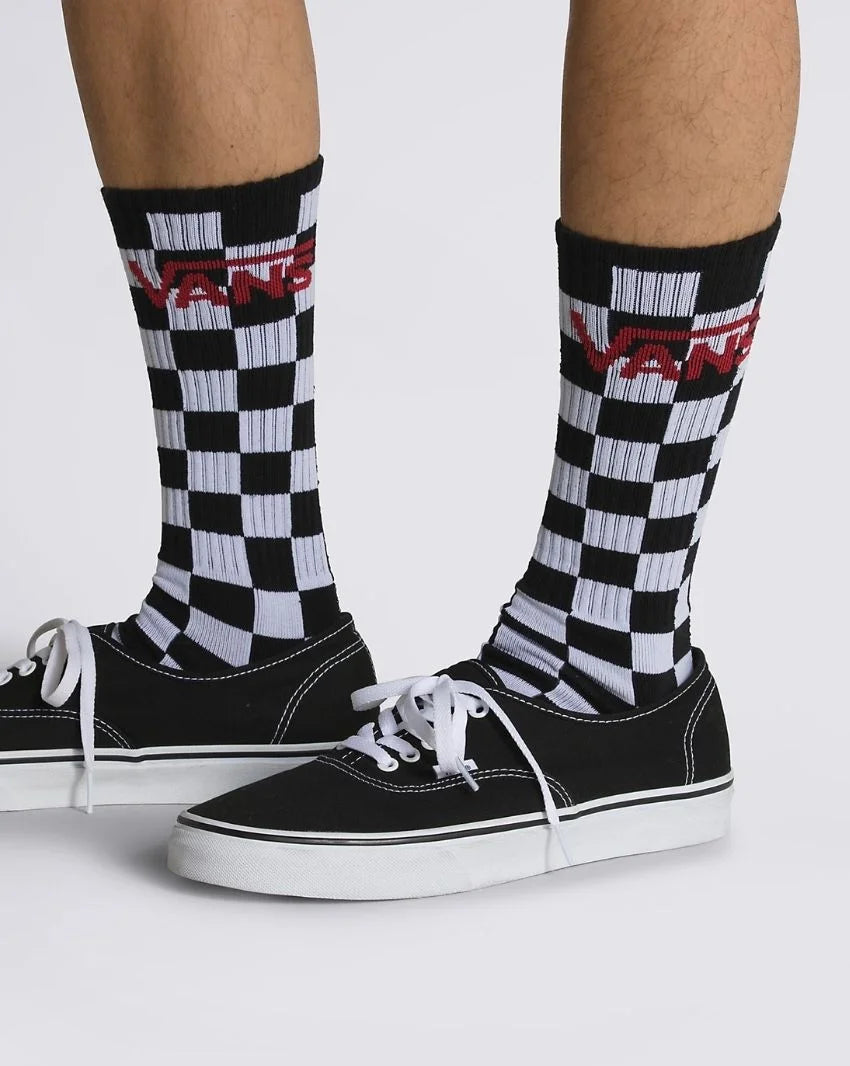 VANS - Classic Crew 3PK  White/Black/Grey - CHECKERBOARD